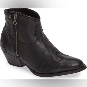 Cowgirl Baske California Women's Raider Bootie Black Leather Size 8 1/2 western